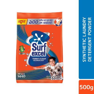 Picture of Surf Excel Synthetic Laundry Detergent Powder 500g (Vim Liquid 75ml Free)