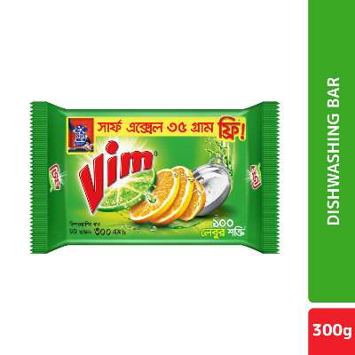 Picture of Vim Dishwashing Bar 300g (Surf Excel Pouch Free)