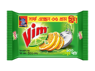 Picture of Vim Dishwashing Bar 300g (Surf Excel Pouch Free)