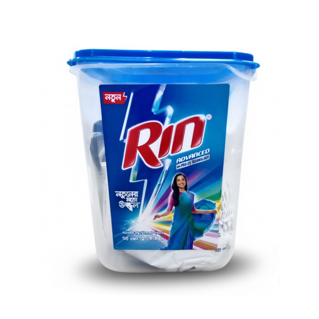 Picture of Rin Advanced Synthetic Laundry Detergent Powder 1kg (Container Free)