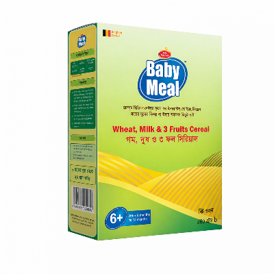 Picture of Baby Meal Infant Milk Wheat & 3 Fruits Cereal BIB 6 To 24 Month