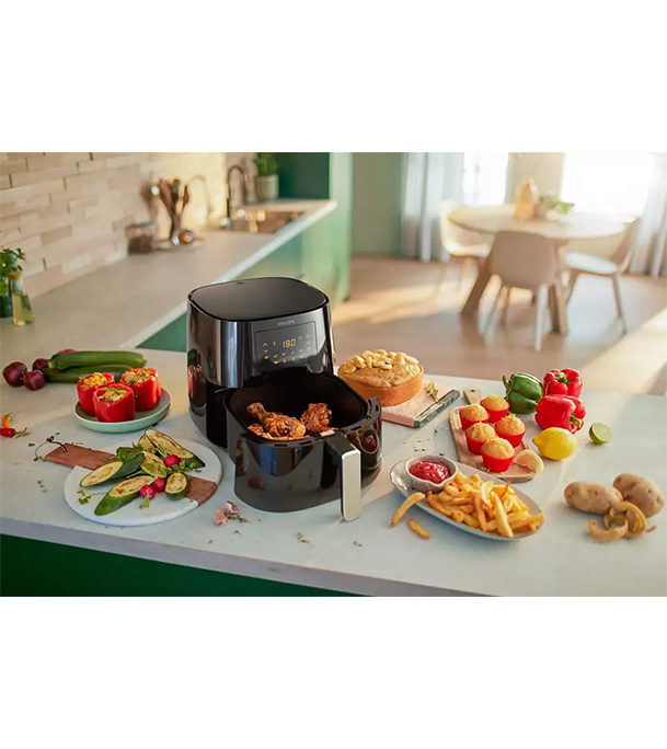 Buy Philips HD9270/91 Air Fryer 6.2 Liter Capacity with Rapid Air Technology, Easy Clean Basket Black at Best Price in Bangladesh