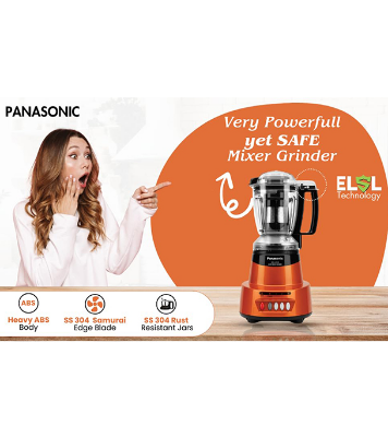 Buy Panasonic 1500W Mixer Grinder Stainless Steel 4 Jar Set MX-AV425 Orange at Best Price In Bangladesh