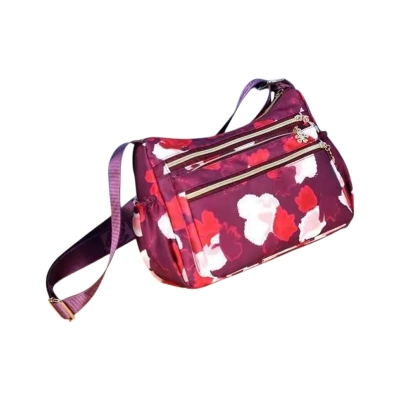 Picture of ( Light Maroon colour ) Korean sports travel shoulder bag