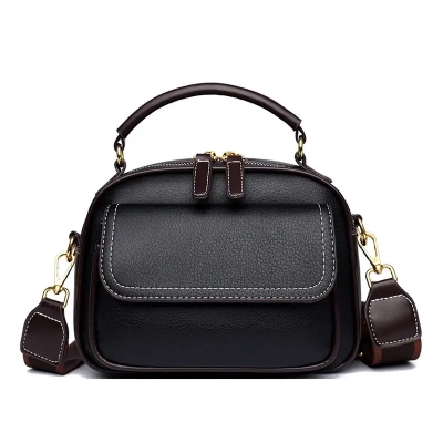 Picture of New Sac a Main Women Handbag soft small Shoulder Pu Leather Tote Hand Bags for Ladies(Black)