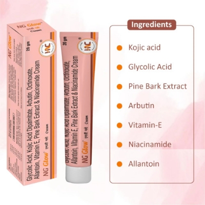 Picture of HealNCure NG Glow Cream - Enriched With Kojic Acid &Glycolic 20gm