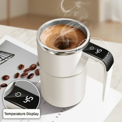 Picture of 380ML Mini Electric Self Mixing Coffee Mug USB Rechargeable
