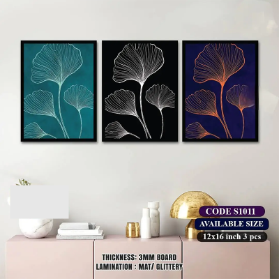 Picture of 3 pcs Most Unique Combo Wallboard set for Home Decoration. Wall Decoration for Home - 6 x 8 inch