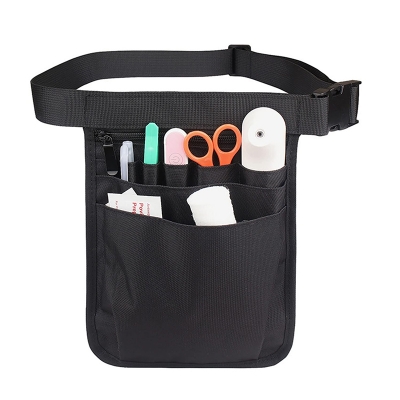 Picture of Deep Nurse Pouch, Waist Pouch, For Work, Lightweight, Water Repellent, Large Capacity, Multi-functional, Work Pouch, Storage, Nursing, Nursing Care, Beautician, Apron Bag, Unisex