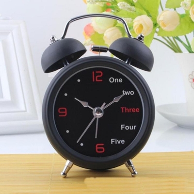 Picture of Classic Black Twin Bell Alarm Clock | Loud Ringer