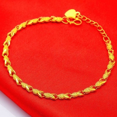 Picture of Gold Plated Titanium Chain Bracelet for Women