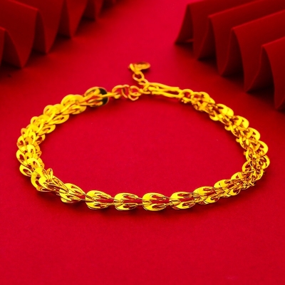 Picture of Gold Plated Stylish Chain Bracelet for Women