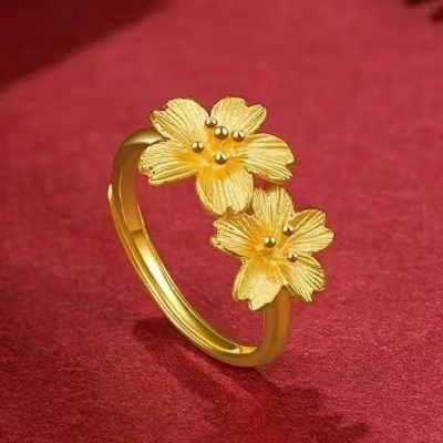 Picture of Stylish Plated Flower Pendant Ring for Women