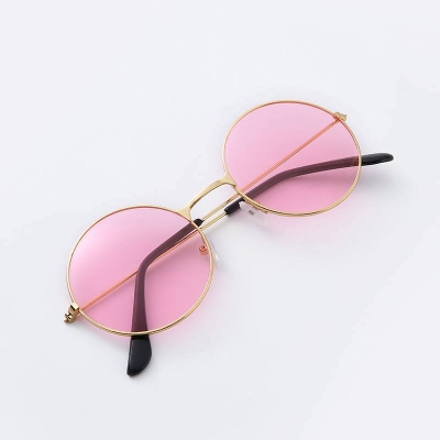 Picture of Vintage Rose-Tinted Glasses Sunglasses  For Women's Gold