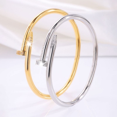 Picture of Cartier Juste un Clou bracelet 18k white gold, classic For Women