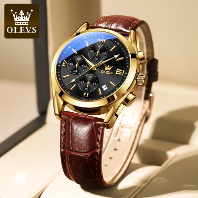 Picture of Top Luxury Leather Analog Quartz Fashionable Watch Master Copy Watch for Men