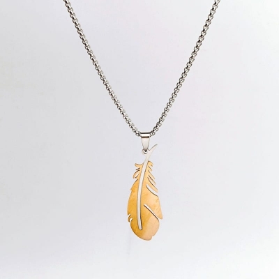 Picture of Fashionable Boys Pendant and Bar Necklace for Men, Stainless Steel