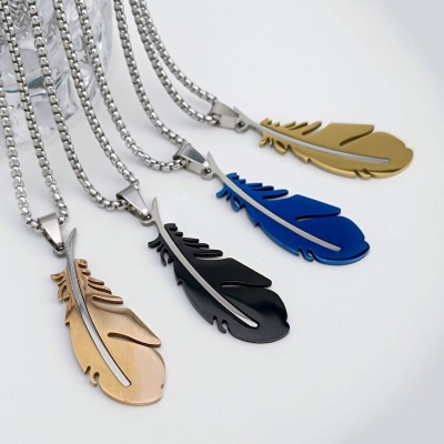Picture of Lightning Pendant Necklace For Men Boys Gifts Jewelry