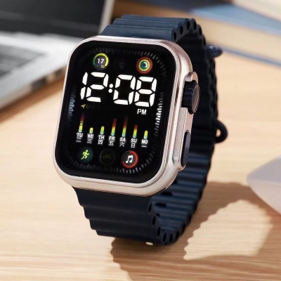 Picture of LED Digital Sports Watch For Man - Women LED Wrist Square Digital watch Simple Non-smart Electronic Watch For Students' Exams