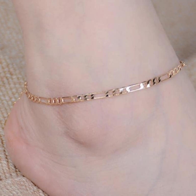 Picture of 1Pcs Fashion Gold Golden Plated High Quality Ankle Chain Anklet Foot Jewelry  (Payel) for Women
