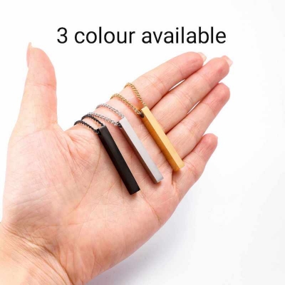 Picture of Fashion New Pendant Necklace Men Punk Trendy Simple Stainless Steel Chain Jewellery Gift