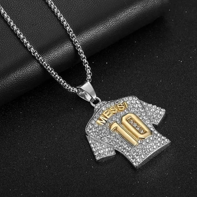 Picture of New Legend of Ice Zircon Pendant Necklace for Men Women Punk Hip-Hop Jewelry