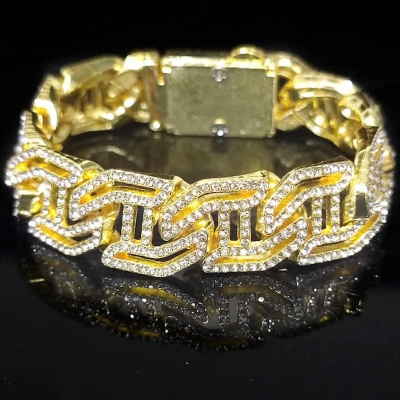 Picture of New AP style Men Cuban Link Chain  Bangle Jewelry  Breslet for Men