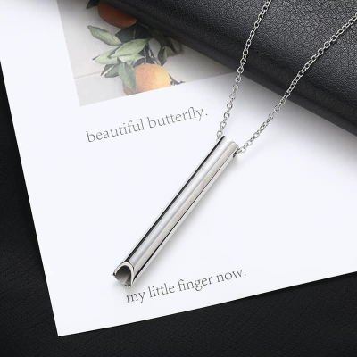Picture of Silver Color  Breathing Necklace Metal Chain for Men