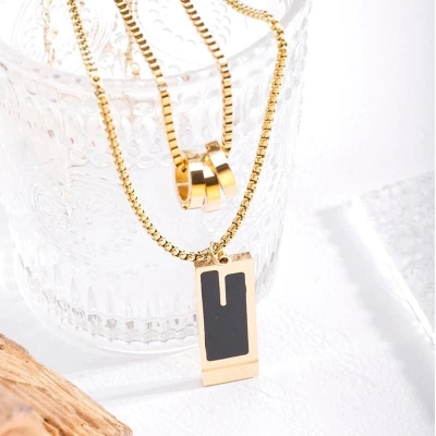 Picture of Highly - Trendy Simple Stainless Steel Chain Jewellery Gift For Men