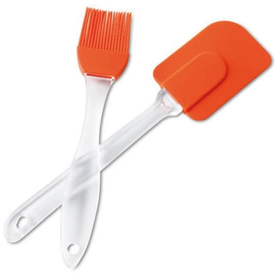 Picture of 2 Pieces Silicon Oil Brush with Silicone Spatula