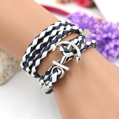 Picture of Fashion Multilayer Leather Bracelet Men