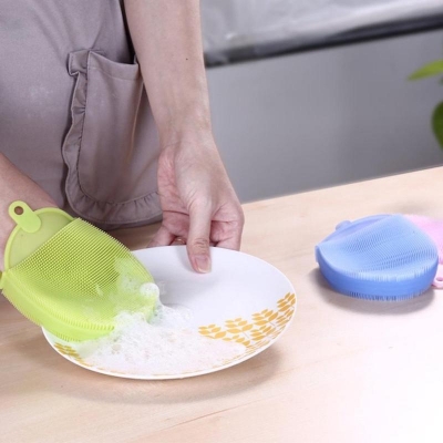 Picture of Multifunctional Silicone Dishwashing Scrubber Brush