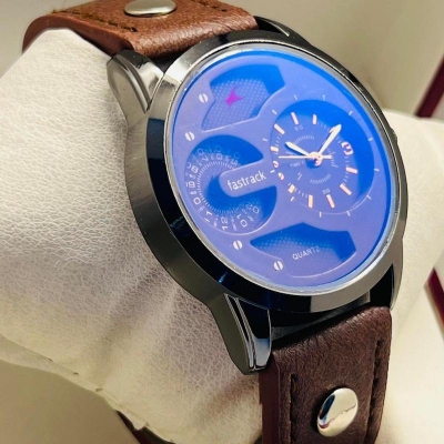 Picture of New Fastrak lether Analog Sports Watch for Men-ROUND