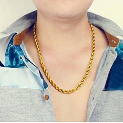 Picture of High Quality Men Fashion Jewellery Stainless Steel Round Chain Necklaces