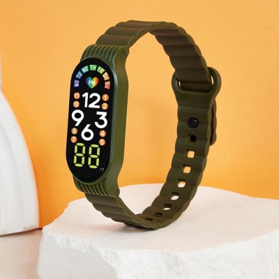 Picture of Silicone New Fashion LED Sports Watch Waterproof M7