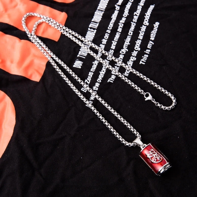 Picture of Styles Chain Hip-hop Jewelry Necklace Pendant Accessories Rapper Gift Silver