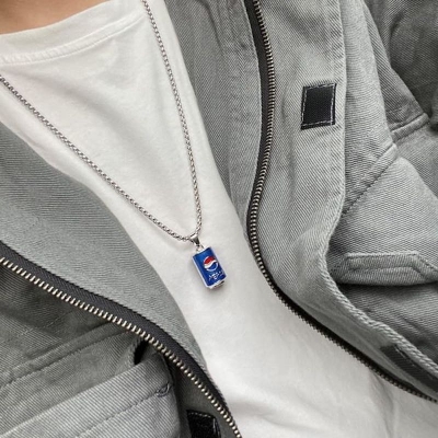 Picture of Stylish Addition - Styles Chain Hip-hop Jewelry Necklace Pendant Accessories Rapper Gift Silver - Sustainable Choice - Durablity Assurance