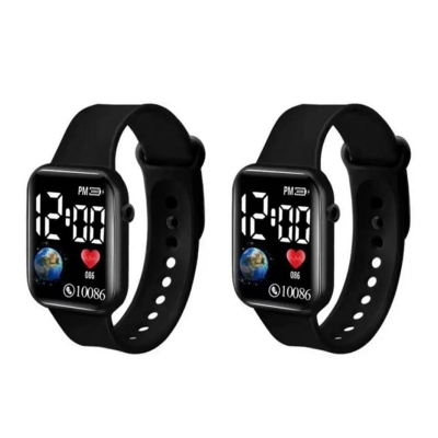 Picture of Buy 1 get 1,Square LED Digital Sports Watch And Ring Touch Watch, Combo Offer