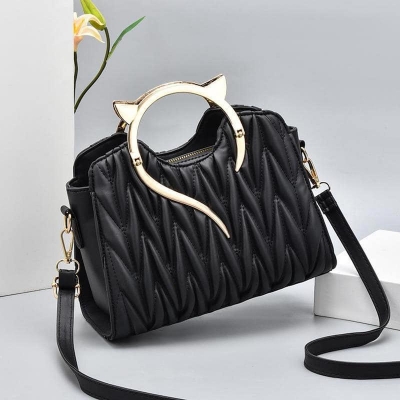 Picture of Trendsetter -New Soft Surface Water Ripple Female Bag Temperament All-Match Single Shoulder Messenger Bag Unique Shape Lady Handbag- Inventive Choice