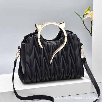 Picture of Top Handle Unique Fashion Women Handbag Ladies Faux Leather Tote Shoulder Bag Fashion Handbeg College Bag