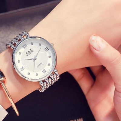 Picture of Stainless Steel Female Clock Ladies Fashion Casual Quartz Watch