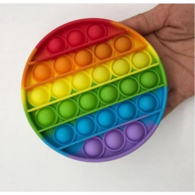 Picture of Funny Pop Fidget Toys Push It Bubble Stress Relief Antistress Stress Reliever Toys For Children Relieve Autism Sensory Toy