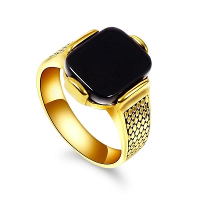 Picture of Stylish Men's Stainless Steel Finger Ring