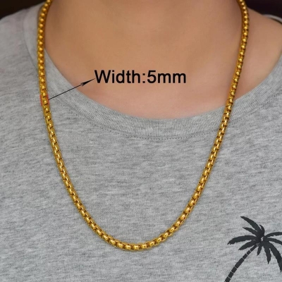 Picture of Standard Black Long Chain For Men