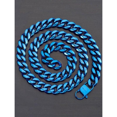 Picture of Blue Color Metal Chain for Men New