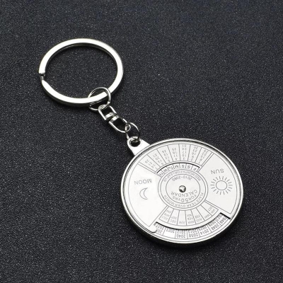 Picture of 50 Year Calendar Key Ring holder Keychain Ring