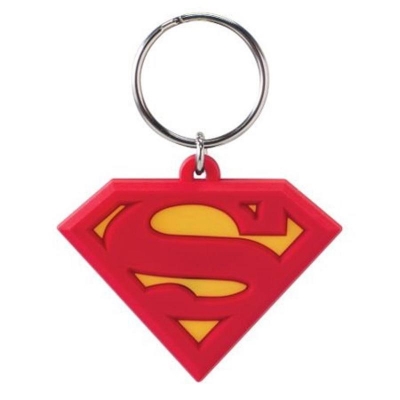 Picture of Soft Touch Key Ring Superman Logo
