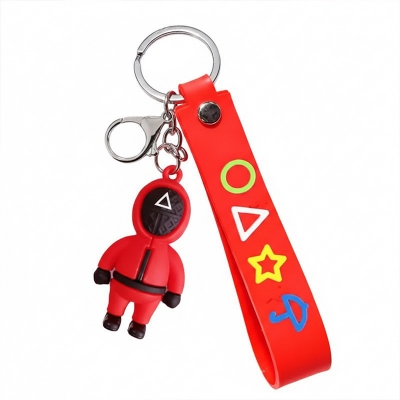 Picture of New products doll pendant 3D acrylic keychain accessories squid game keychain