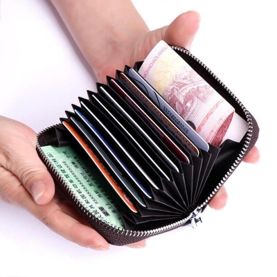 Picture of Business Card Holder Wallet Women/men ID/Credit Card Holder Wallet Case
