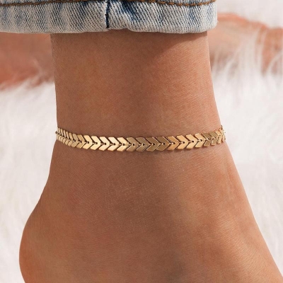 Picture of Anklets Circle Anklet Bracelet for Women Indian Anklet Nupur Payel Alloy